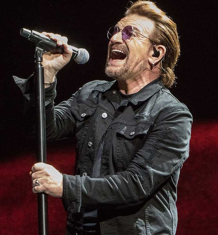one name r&b singer: Bono