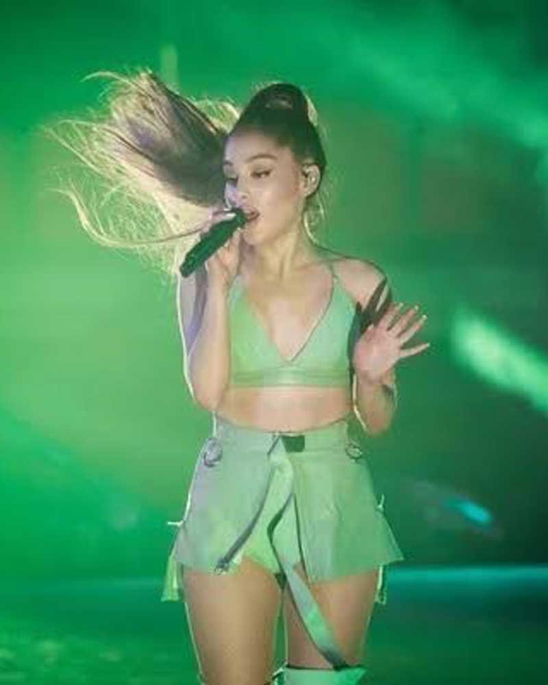 Ariana Grande Hot Hair in the Air